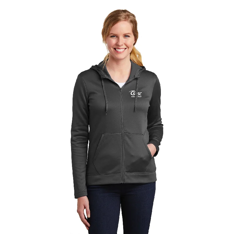 SDSC ESCONDIDO EMBROIDERED LOGO NIKE LADIES THERMA-FIT FULL-ZIP FLEECE HOODIE Hoodie with Zipper Placket Modern Functional