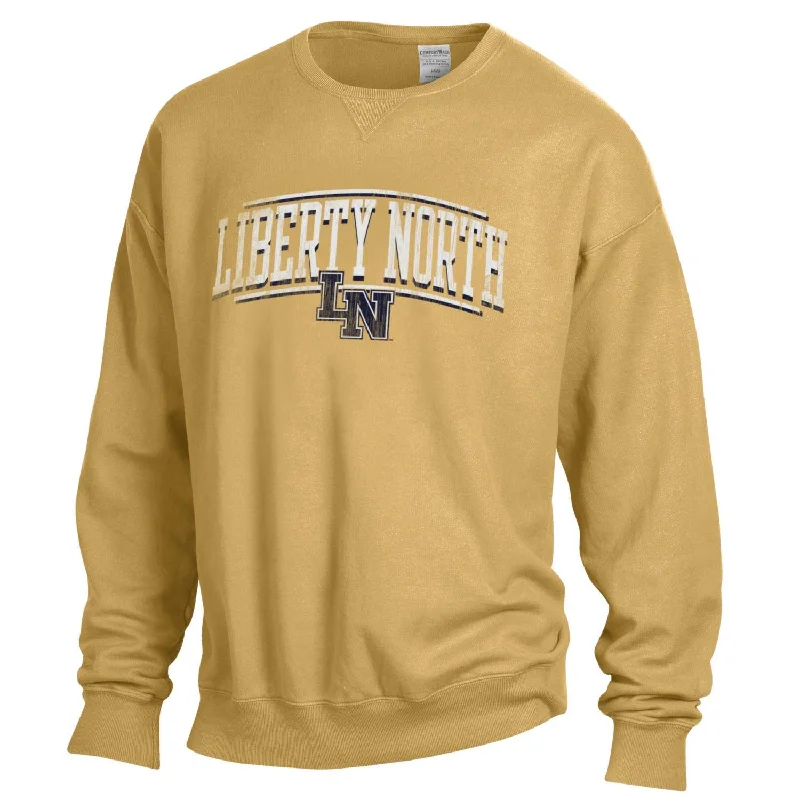 Liberty North Eagles ARTISAN GOLD Crew Sweatshirt - Gear Hoodie with V-Neck Classic Versatile