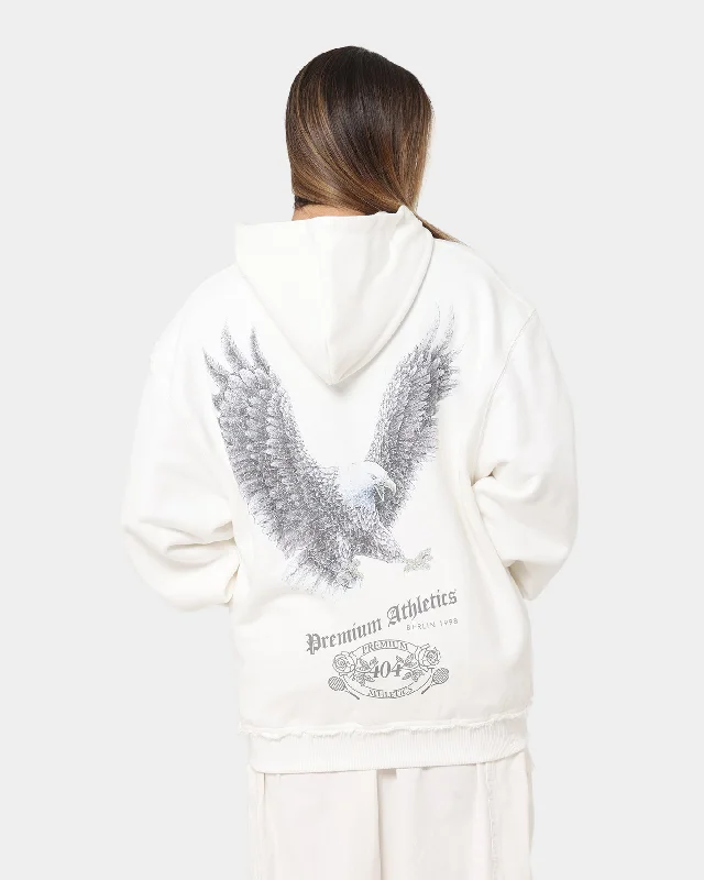 404 Flight Vintage Hoodie Off White Hoodie with Slim Fit Tailored Modern