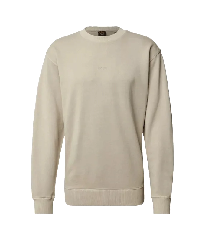 Wefade Sweatshirt - Cream Hoodie with Bell Sleeves Flared Feminine