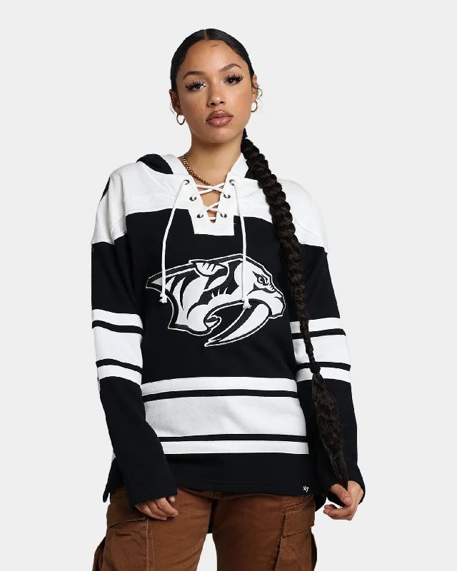 47 Brand Nashville Predators Superior Lacer Hoodie Jet Black Hoodie with Gradient Ombre Colorful