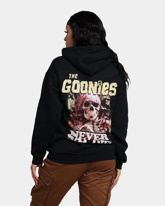 Goat Crew X The Goonies Goonies Hoodie Black Hoodie with Stripes Bold Sporty