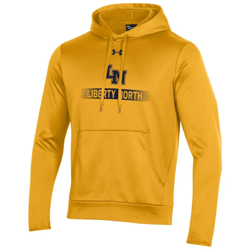 Liberty North Eagles STEELTOWN GOLD PO Hoodie - Under Armour Hoodie with Button Placket Classic Preppy