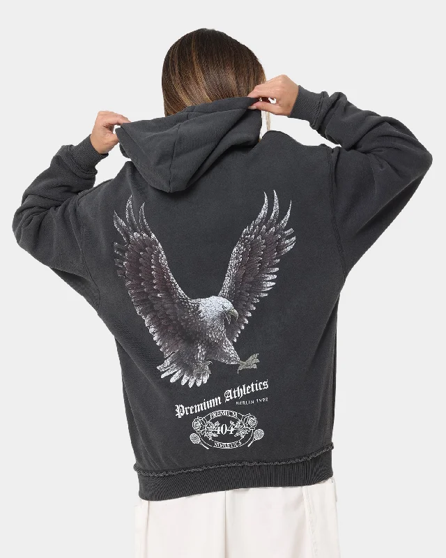 404 Flight Vintage Hoodie Charcoal Hoodie with Fur Luxurious Winter