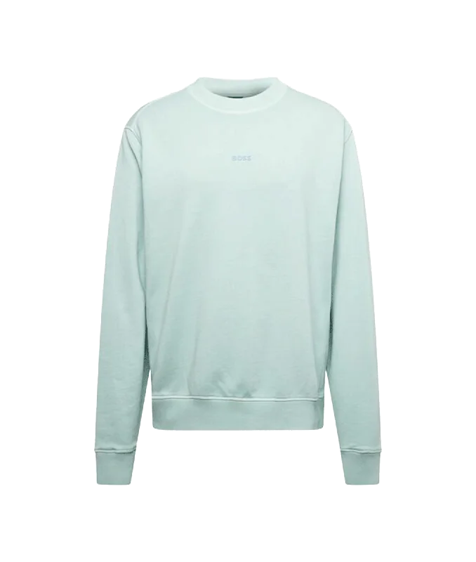 Wefade Sweatshirt - Blue Hoodie with Batwing Sleeves Loose Dramatic