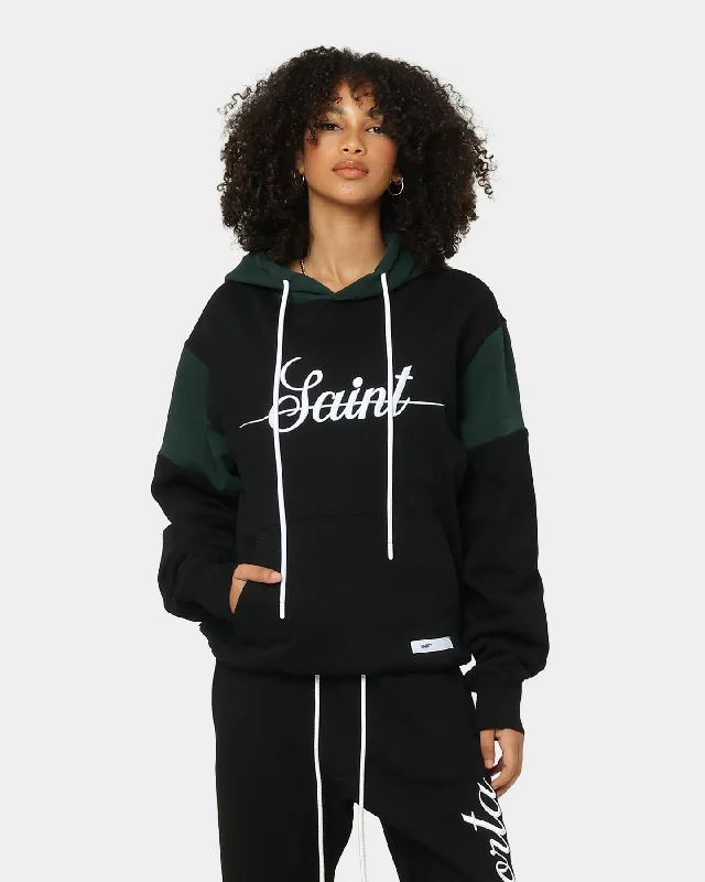 Saint Morta Saviour Hoodie Black/Stadium Green Hoodie with Patch Decorative Personalized