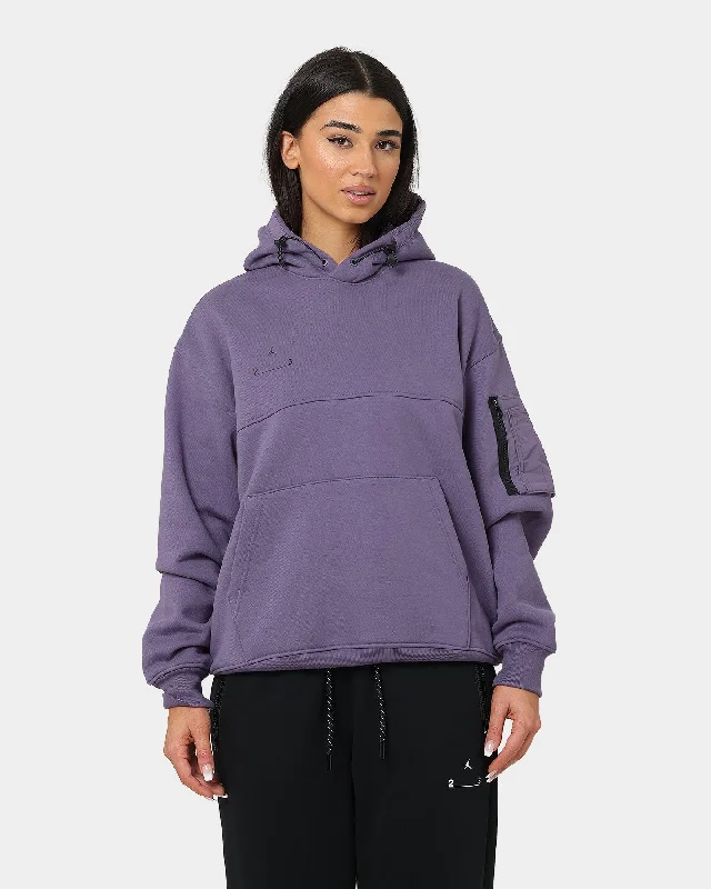 Jordan 23 Engineered Statement Fleece Pullover Hoodie Canyon Purple/Black Hoodie with High Neck Warm Protective