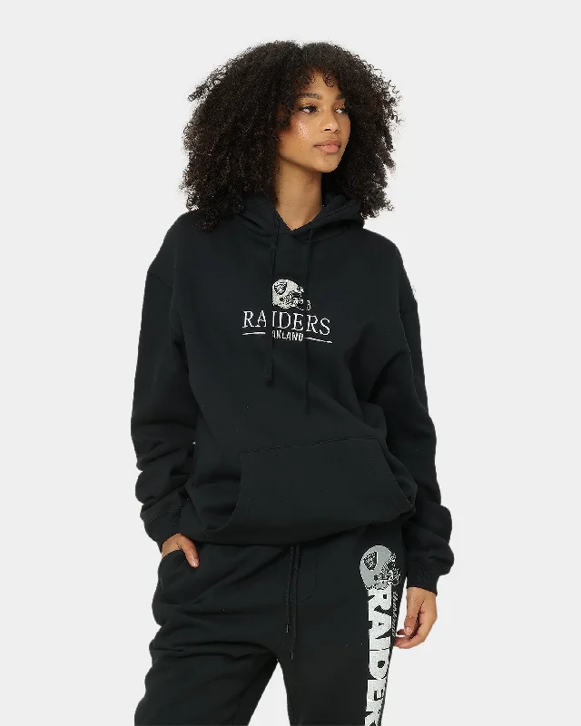 Mitchell & Ness Oakland Raiders Helmet Stack Hoodie Black Hoodie with Gradient Ombre Colorful