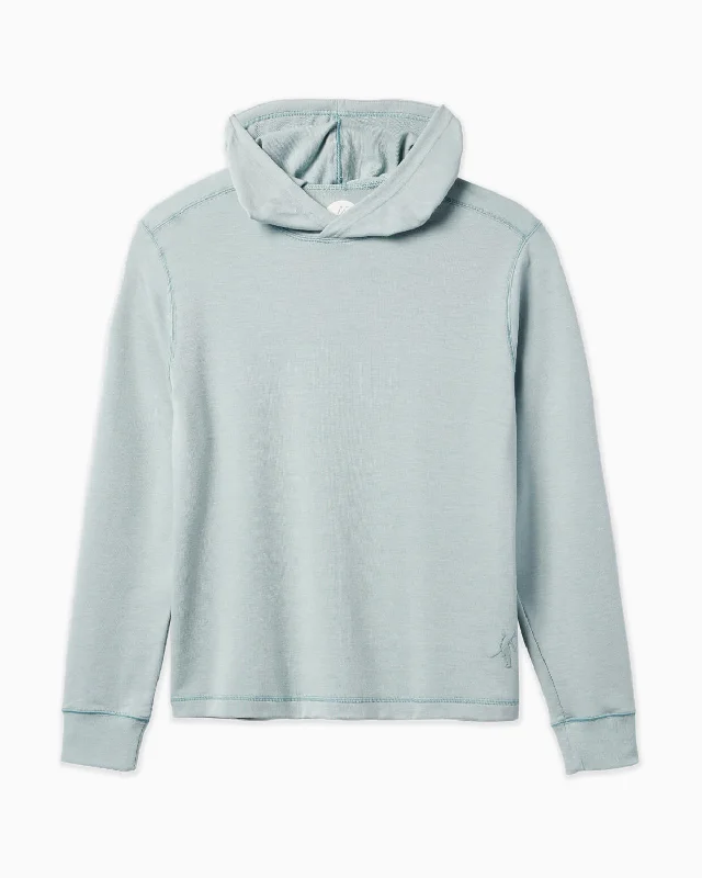 Schooner Hoodie | Women's (Sea Silk) Hoodie with Hem Raw Edge Edgy Unfinished