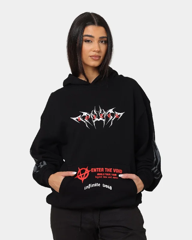 Loiter Infinite Void Hoodie Black Hoodie with Magnetic Closure Innovative Modern