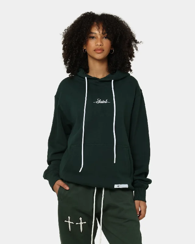 Saint Morta Mercy Merci Hoodie Stadium Green Hoodie with Ribbed Cuffs Snug Fit Comfort