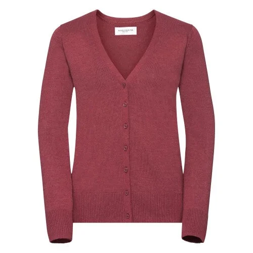 Russell Collection Ladies/Womens V-neck Knitted Cardigan Cardigan Knitwear Sweater