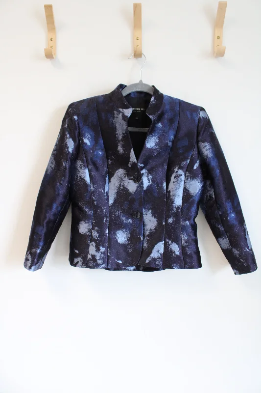 Lafayette 148 New York Patterned Jacket | 6 Petite Rayon Jacket Velvet Jacket Corduroy Jacket