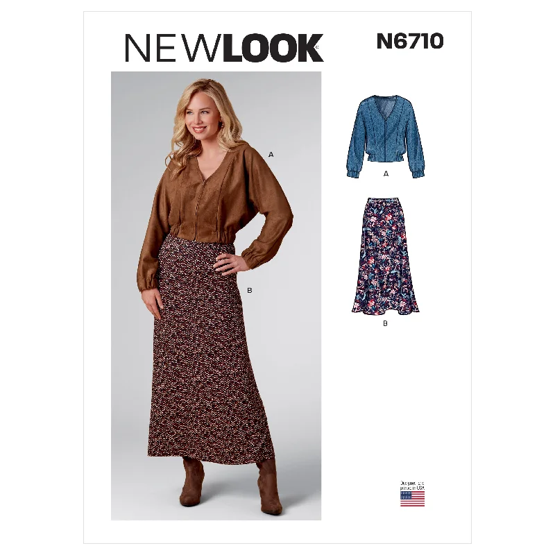 Newlook Pattern N6710 Misses Jacket And Skirt Wool Jacket Cashmere Jacket Tweed Jacket