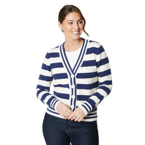 Principles Womens/Ladies Striped Button Front Cardigan Soft Cozy Warm