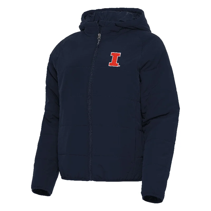 Illinois Fighting Illini Sherpa Jacket Antigua Cotton Jacket Linen Jacket Terry Jacket