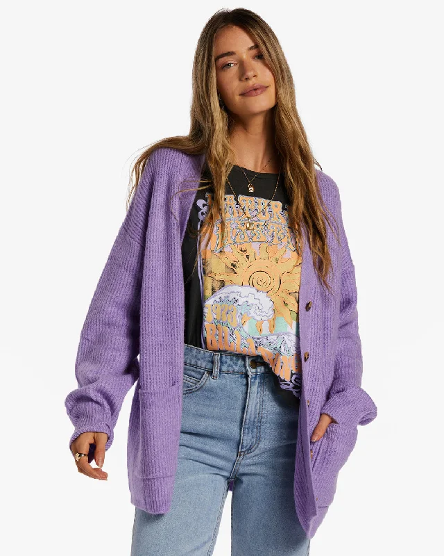 So Chill Cardigan - Lilac Breeze Lightweight Heavyweight Midweight