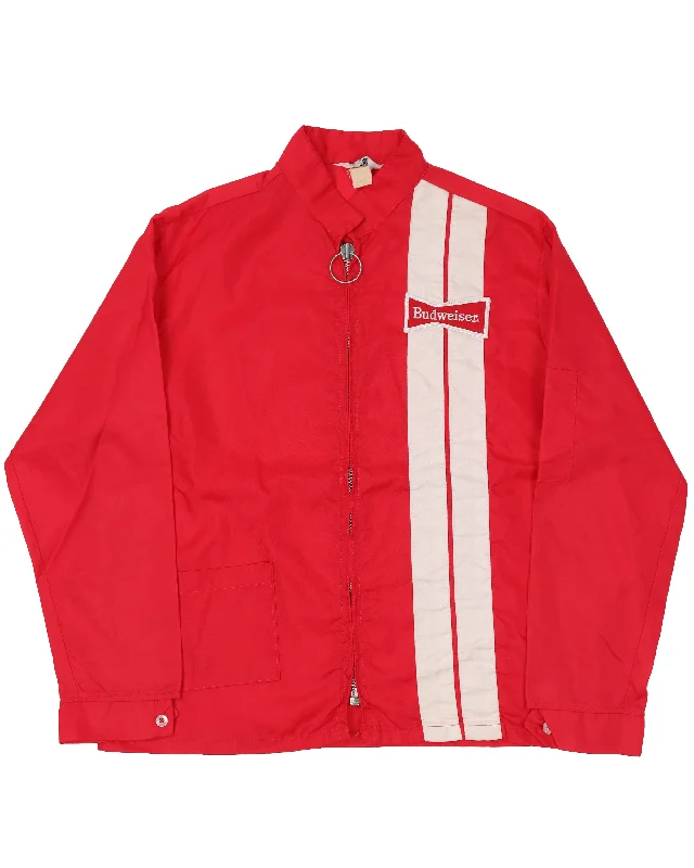 Budweiser Jacket Tiered Jacket Buttoned Jacket Zippered Jacket