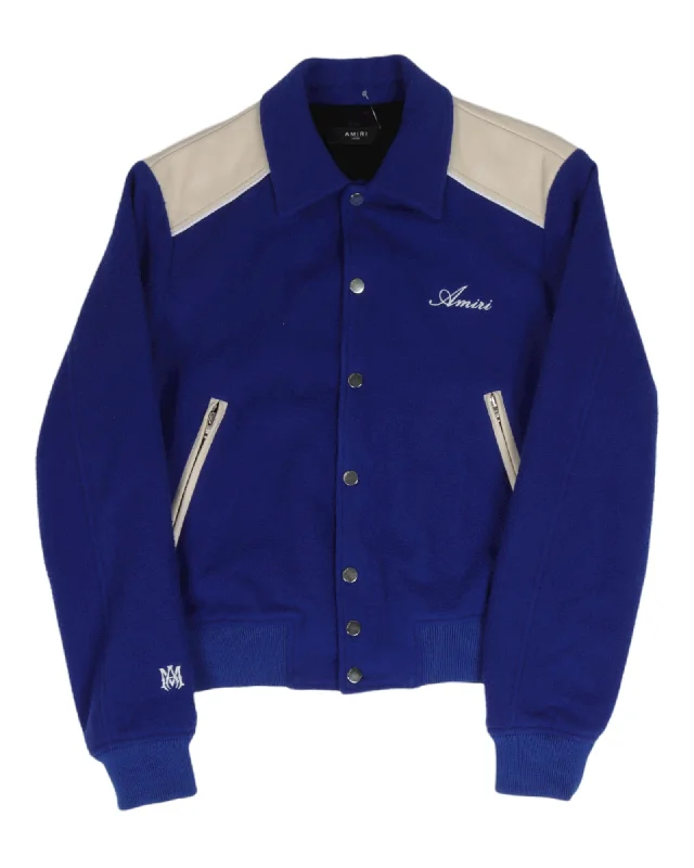 Western Varsity Jacket Cardigan Sweater Pullover