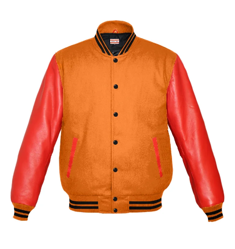 Original American Varsity Real Red Leather Letterman College Baseball Women Wool Jackets #RSL-BSTR-BB Print Jacket Jacquard Jacket Embroidered Jacket