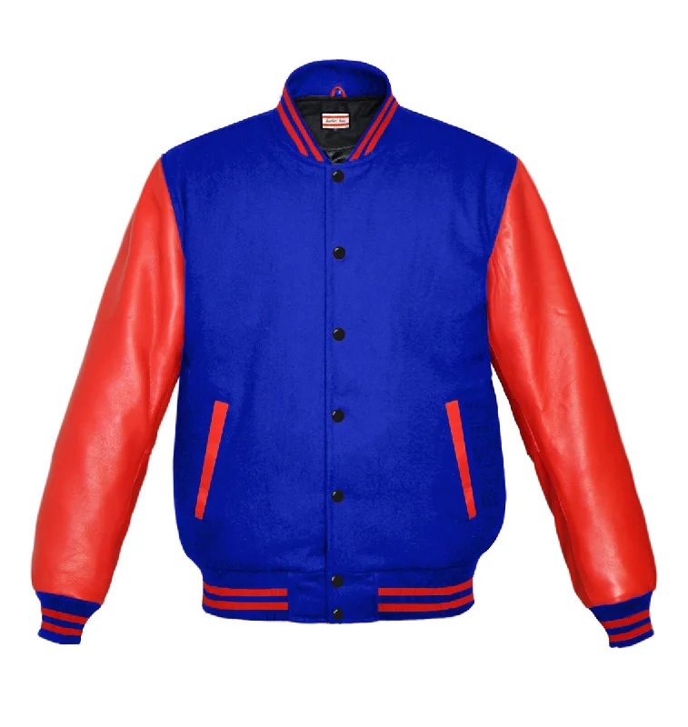 Original American Varsity Real Red Leather Letterman College Baseball Women Wool Jackets #RSL-RSTR-BB Nylon Jacket Polyester Jacket Spandex Jacket