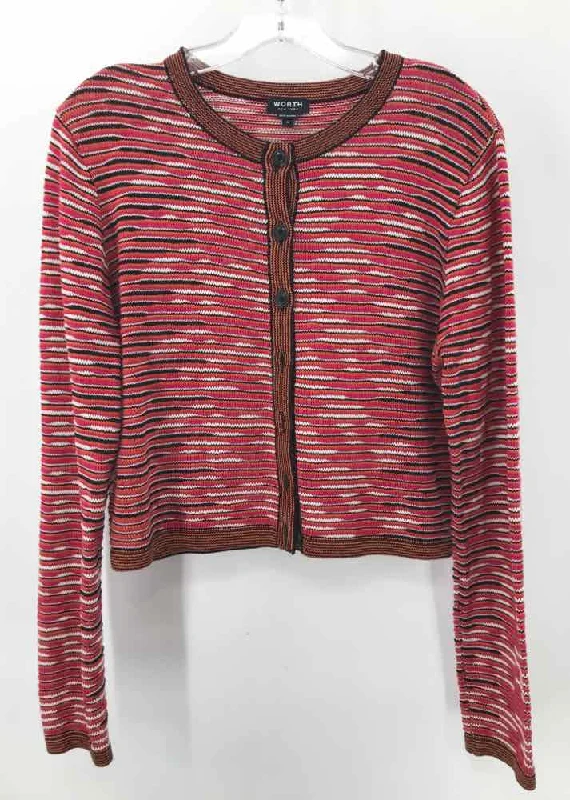 Pre-Owned Worth Pink Size Medium Cardigan Tailored Straight A-Line