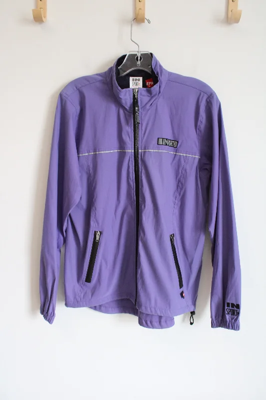 In Sport Purple Lightweight Jacket | M Front Pockets Side Pockets Patch Pockets