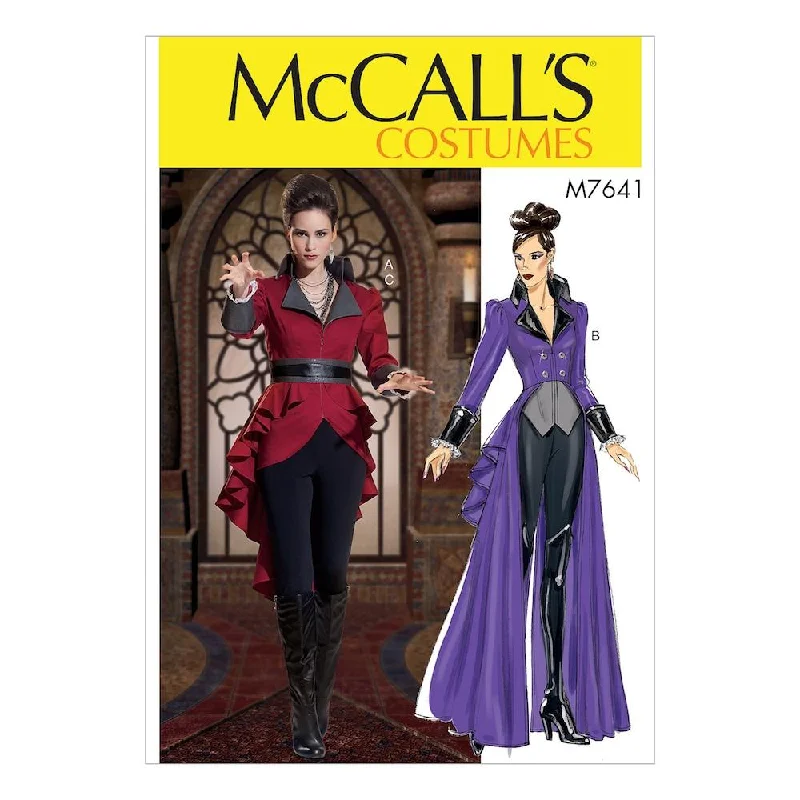 McCall's Pattern M7641 Misses' Jacket Costume with belt Appliqued Jacket Beaded Jacket Sequined Jacket