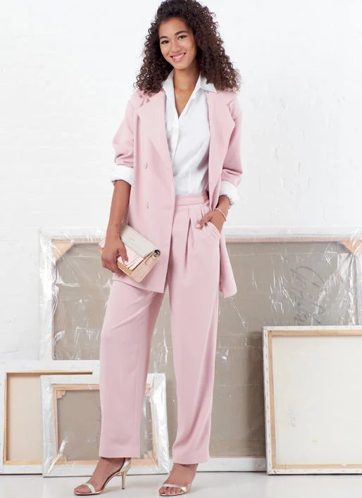 McCall's Pattern M7876 Misses' Jackets and Pants Oversized Jacket Tailored Jacket Straight Jacket