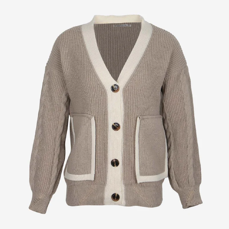 LADIES CARDIGAN Terry Terry Cloth Terry Knit