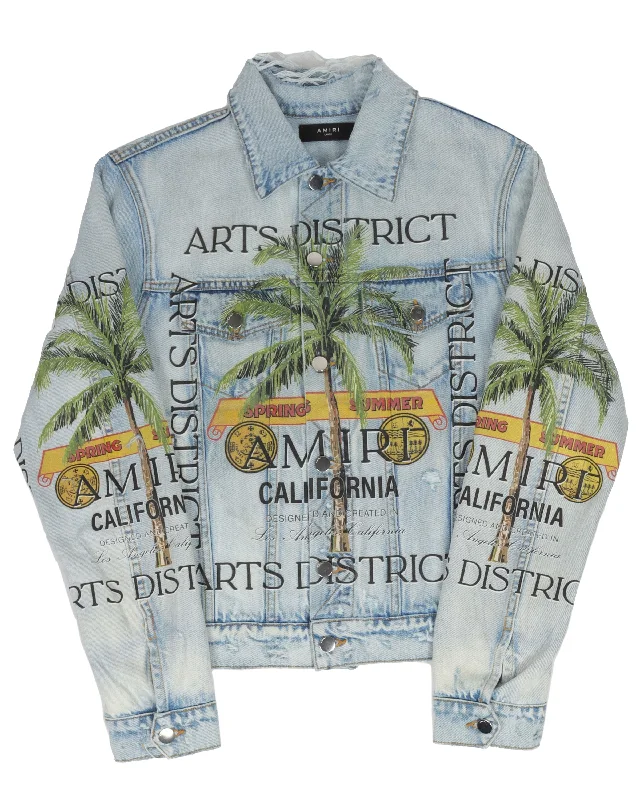 Arts District Denim Jacket Notch Collar Jacket Peter Pan Collar Jacket Cowl Neck Jacket