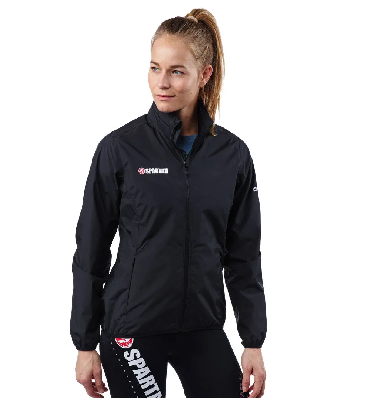 SPARTAN by CRAFT Rain Jacket - Women's Bomber Jacket Anorak Windbreaker