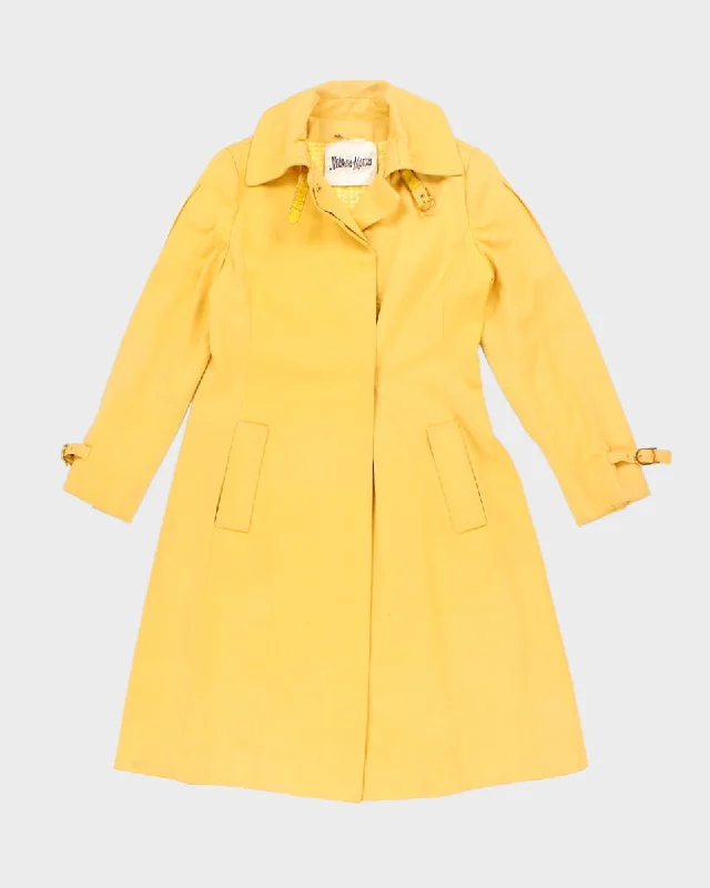 Vintage Neiman-Marcus Yellow Coat - S Hooded Parka Coat