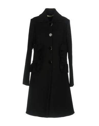 Marni Women Coat Black 6 UK Puff Shoulder Coat