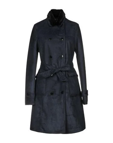 Armani Jeans Women Coat Dark blue 14 UK Knit Longline Duster