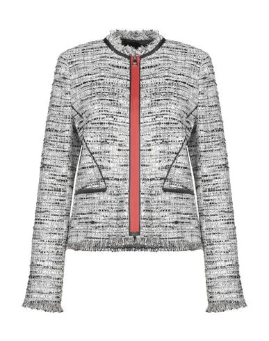 Karl Lagerfeld Women Coat Grey 8 UK Stretchy Active Jacket