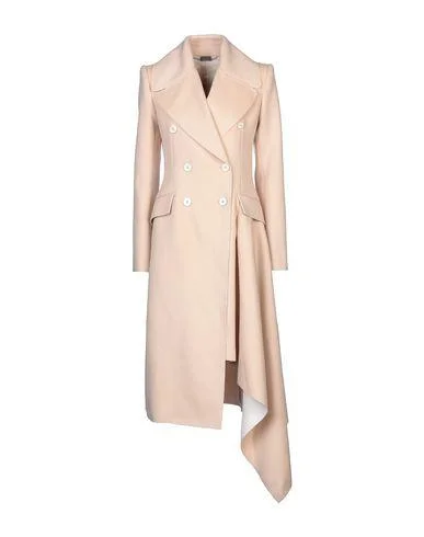 Alexander Mcqueen Women Coat Beige 10 UK Chic Winter Coat