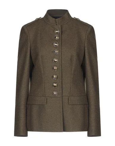 Burberry Women Coat Military green 12 UK Polished Tailored Coat