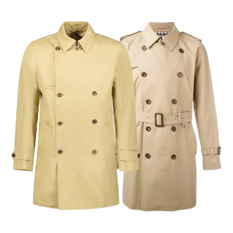 15x AQUASCUTUM TRENCH COATS Pastel Wool Peacoat