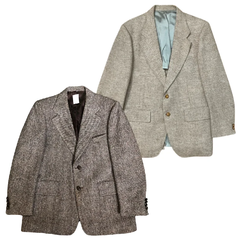 50x HARRIS TWEED COATS Belted Midi-Length Coat