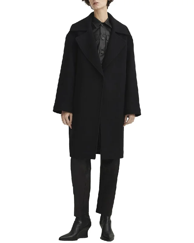 rag & bone Dahlia Wool-Blend Coat Soft Flannel Shacket