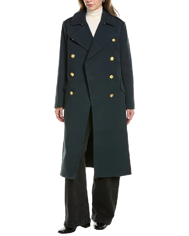 rag & bone Jackie Twill Coat Casual Open-Front Coat