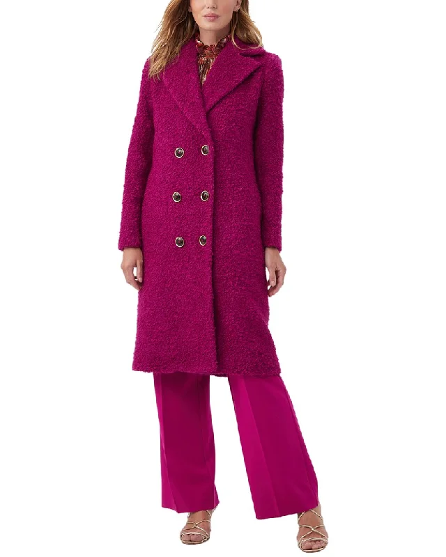 Trina Turk Dante Wool-Blend Coat Adjustable Waist Parka