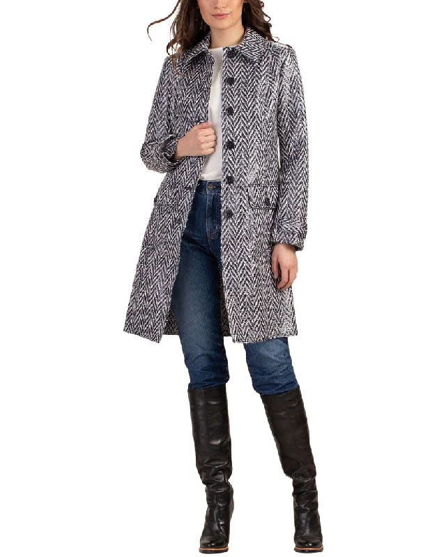 Trina Turk Denali Coat Belted Midi-Length Coat