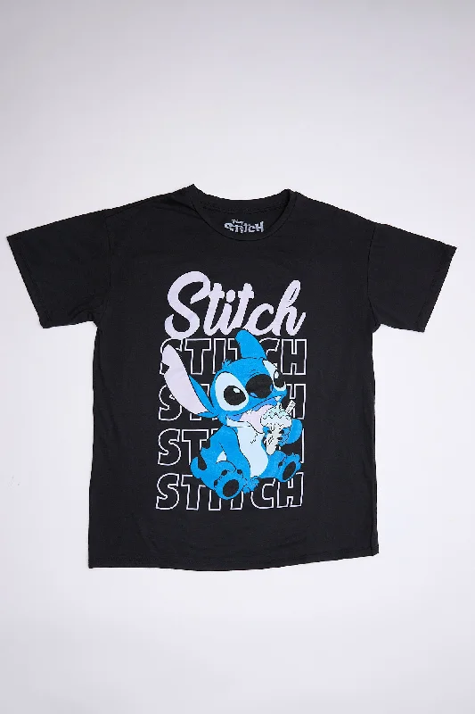 Stitch Ice Cream Graphic Relaxed Tee Cozy Warm Stylish