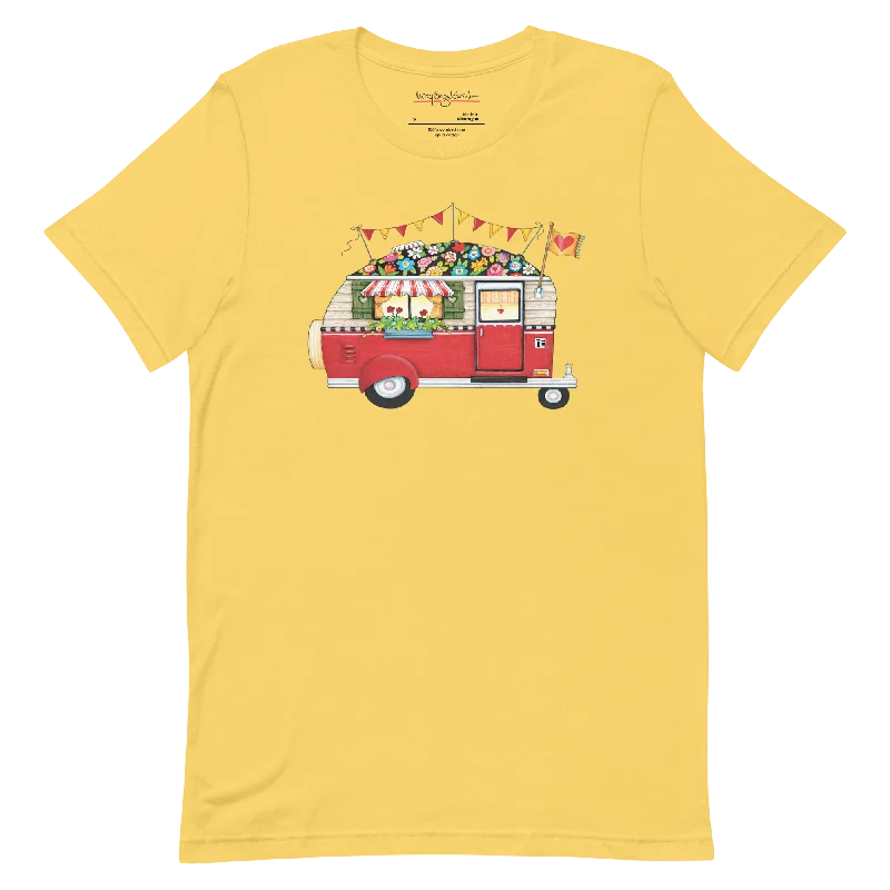 Camper Unisex T-Shirt Solid Print Embellished