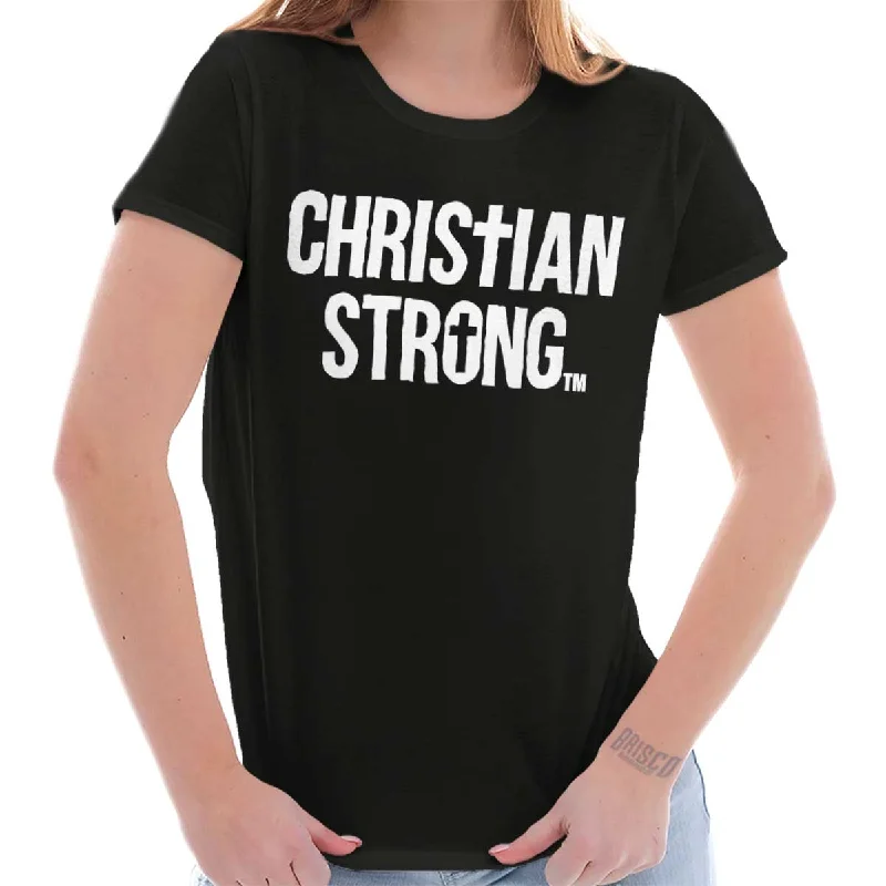 Christian Strong Ladies T Shirt Satin Fabric Silk Fabric Chiffon Fabric