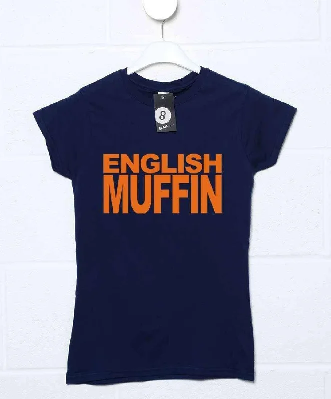 English Muffin Fitted Womens T-Shirt As Worn By Nigella Lawson Seamless Knitted Crochet