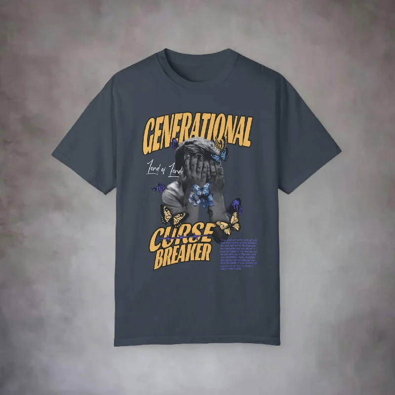 Generational Curse Breaker Garment-Dyed T-shirt Casual Formal Business