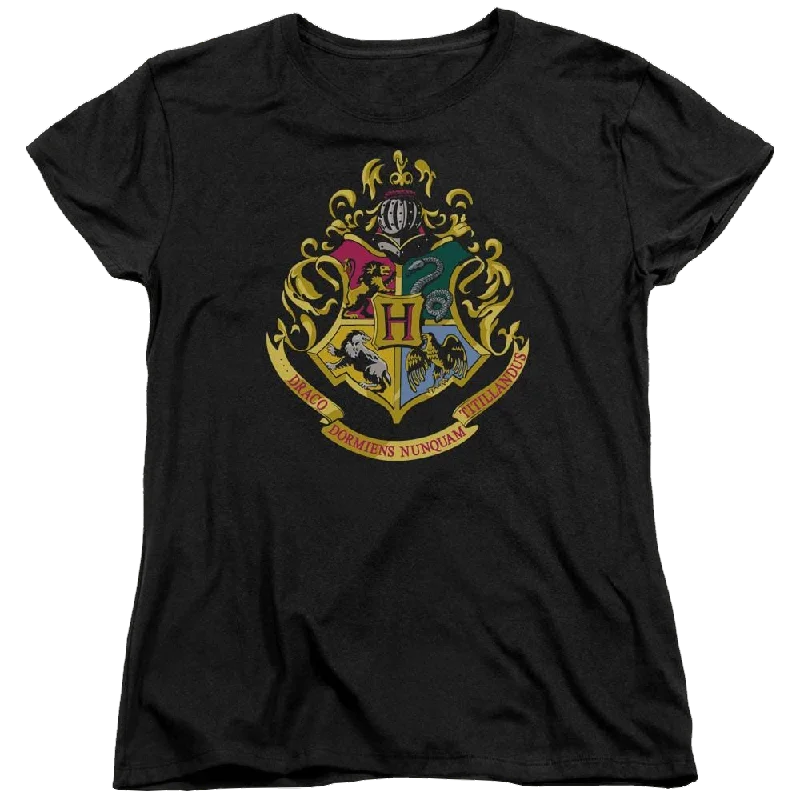 Harry Potter Hogwarts Crest Women's T-Shirt Layered Multi-layer Single Layer